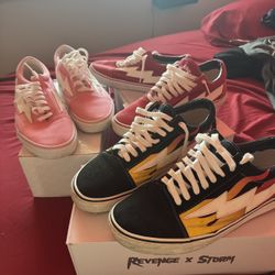 3 pairs of Revenge X Storm Low Canvas