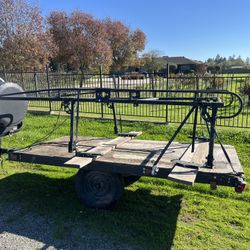 Short Bed Roof Rack And Homemade Trailer Toyota Truck