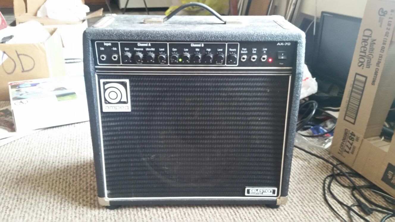 Ampeg AX70 reverb guitar amplifier
