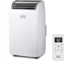 BLACK+DECKER 14,000 BTU Portable Air Conditioner – White, for Rooms up to 700 sq. ft., with Remote Control