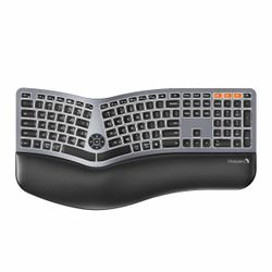 New ProtoArc EK01 Plus Backlit Bluetooth Ergonomic Keyboard, Full Size, Grey