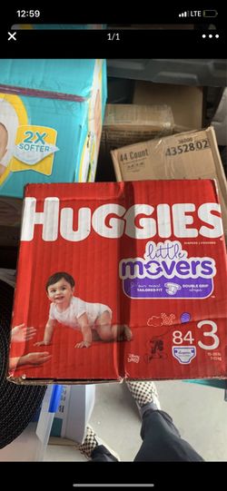 Huggies little movers size 3, 84 count