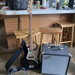 Fender Jazz Bass With Amp