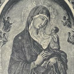 Duccio di Buoninsegna TRIPTYCH Fine Art Print 1908 Vintage Original Antique Boston MA Printed Collectible ITALY ITALIAN PAINTER Ephemera