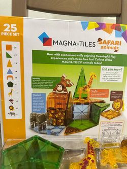 25 pieces magnetic tiles