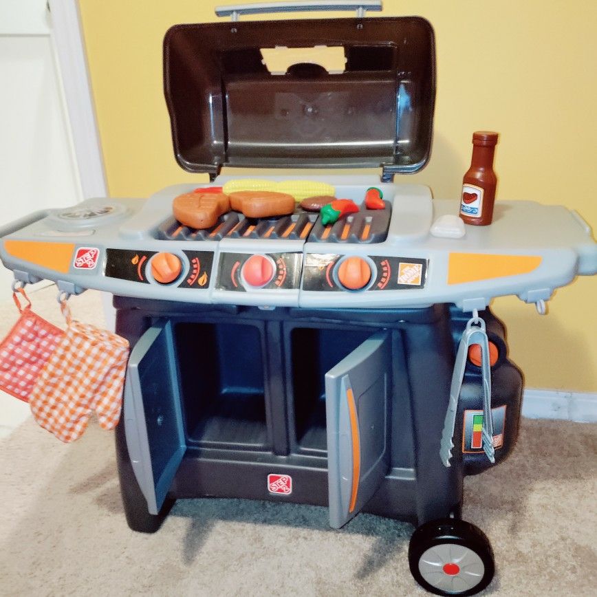 Kids Bbq Grill Playset Step2 Sizzle Smoke BBQ Grill Playset