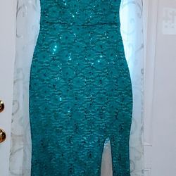 Green Party Dress