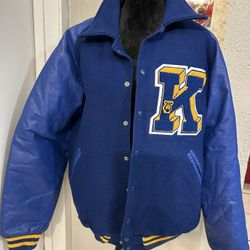 Neff Blue Varsity Men’s Jacket  XXl