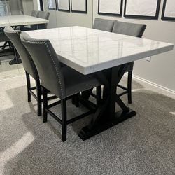 Marble Dining Table With Chairs