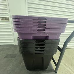 Sterilite Purple 18 Gal Containers 