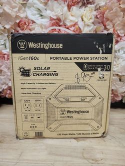 Westinghouse
150-Watt Lithium-Ion Portable Power Station with Power Inverter, LED Display, and Flashlight