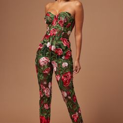 Embroidered Jumpsuit 