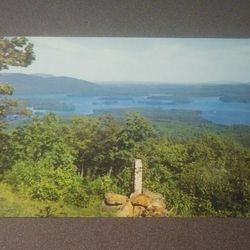 Squam Lake Mt Livermore Holderness New Hampshire N.H. Vintage Collectible Postcard Post Card RPPC PC