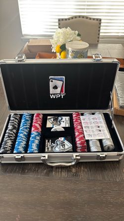 WPT Poker Chip Set in Aluminum Case