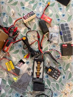 FPV Drone Parts Lot – Batteries, Props, Hardware, Charger Accessories & More