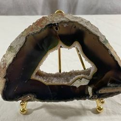 New, Brazilian Agate Slab with Stand  
