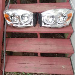 Headlights And Bulbs For 2008 Dodge 1500. I Put New Bulbs In About 6 Weeks Ago. 