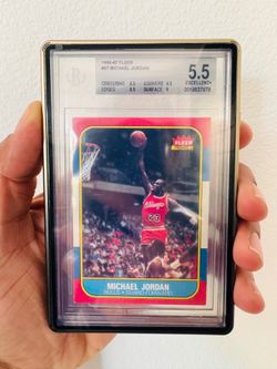1986-87 Fleer Michael Jordan Rookie BGS 5.5
