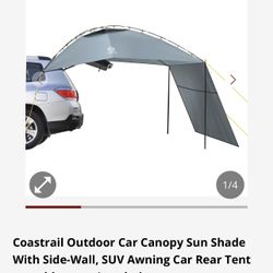 Coastrail Car Canopy Sun Shade With Side-Wall