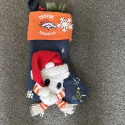 Broncos Christmas stocking 