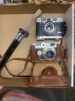 Vintage Kodak and Argus Film Cameras Lot