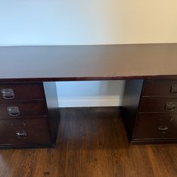 Pottery barn Bedford Modular Desk In Espresso Finish