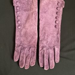 Genuine Leather Purple Women’s Gloves M/L