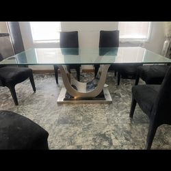 Glass Dinner Table