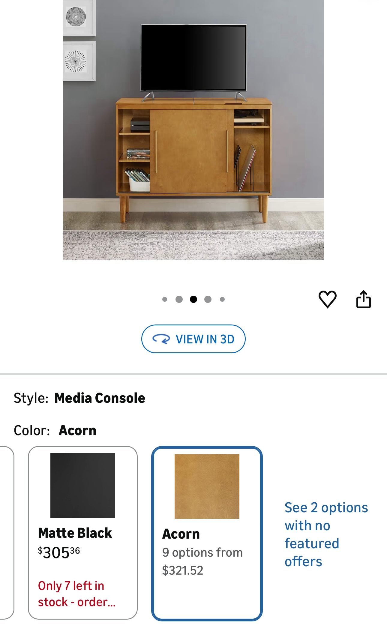 Furniture Console and Record Player Stand