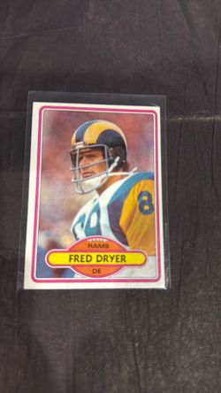 Fred Dryer LA Rams NFL Football Card