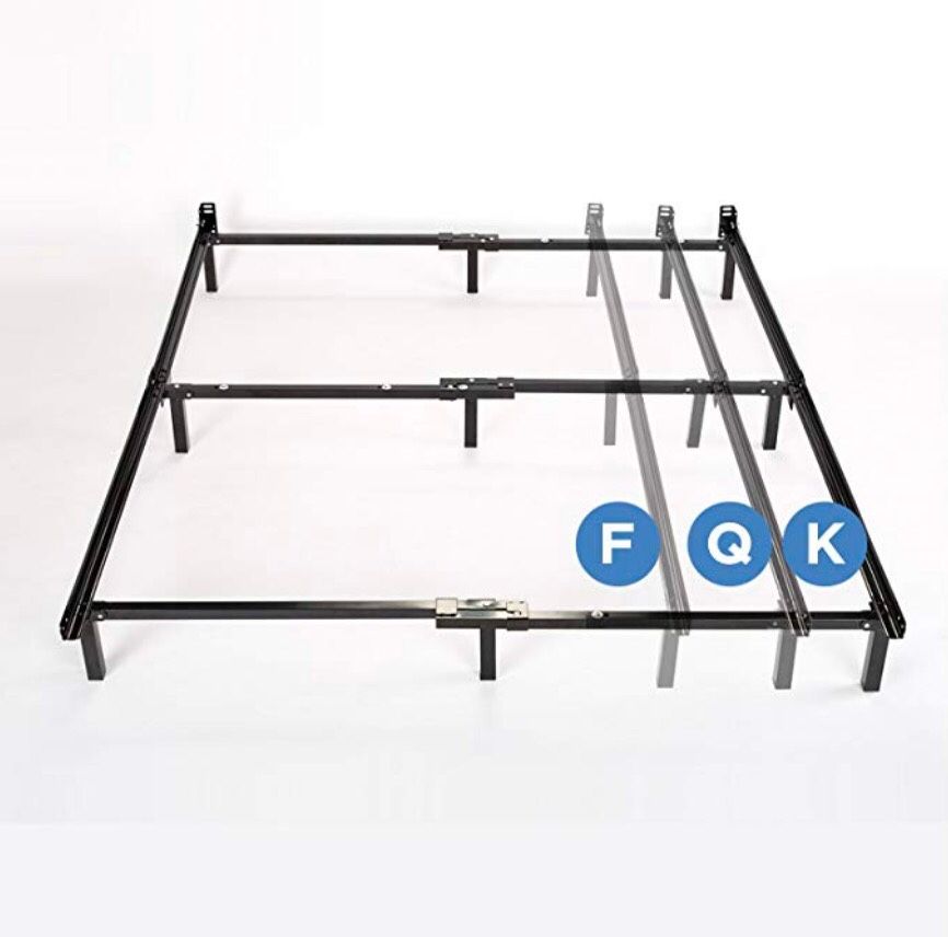 Adjustable steel bed frame