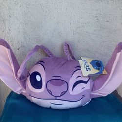 Disney LILO And STITCH Pink Angel Character Pillow.