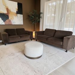 EQ3 Hugo Deep Couch & Loveseat SET -  3-Seater & 2-Seater FREE DELIVERY