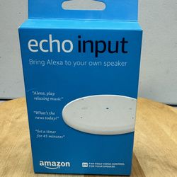 Amazon Echo Input Smart Home Voice Assistant White NEW SEALED  