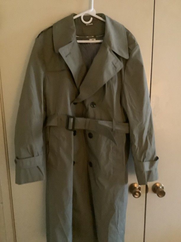 Vintage United States Unbranded Army Military Waterproof Winter Lined Men's Lon