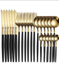 24pcs Stainless Steel Cutlery Set