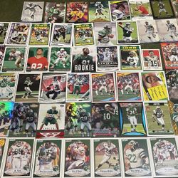 Lot of 71 New York Jets Football Cards Stars-Rookies-Inserts Past and Present 