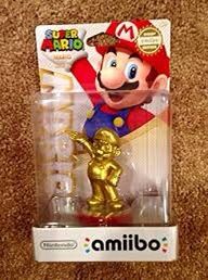 NEW Gold Mario Amiibo Figure Nintendo USA Super Party Version 