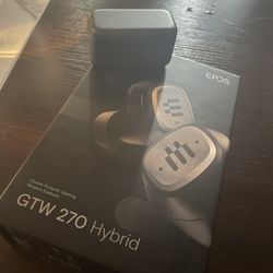 EPOS GTW 270 Hybrid Wireless Gaming Earbuds, Bluetooth & USB-C Dongle, Noise Reducing Closed Design, Dual Mics, Ergonomic Fit, IPX 5 Water Resistant, 
