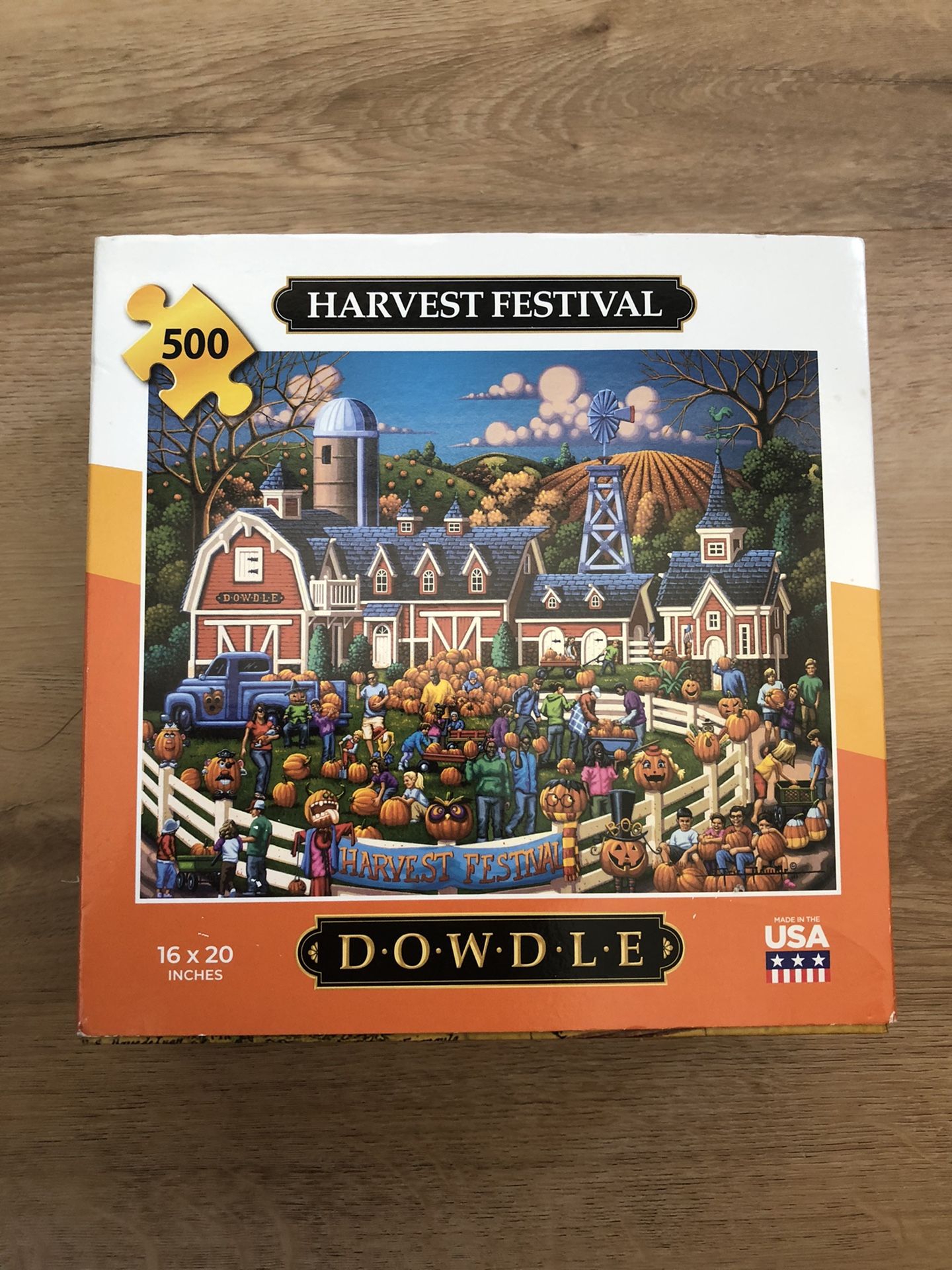 Dowdle Jigsaw Puzzles 500 Pieces-Harvest Festival, New Sealed Box