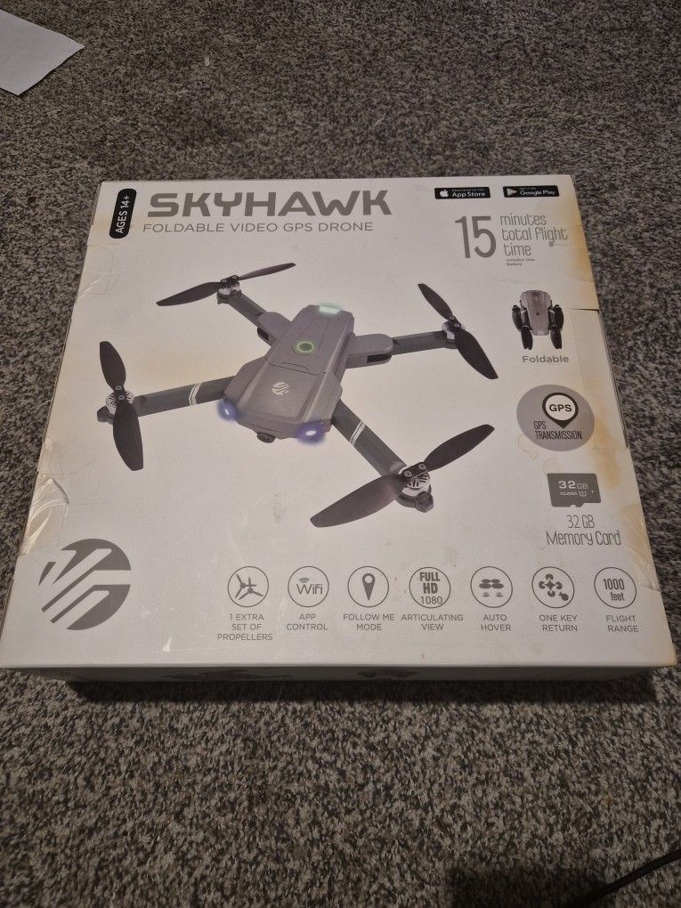 Skyhawk Foldable GPS Drone.