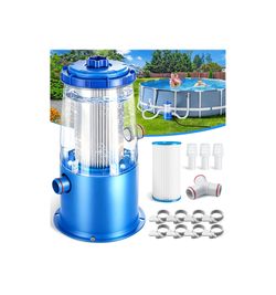 Above Ground Pool Cartridge Filter Pump System with Accessories