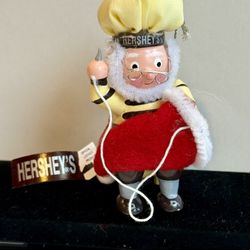 NWT Hershey Mr. Baker Xmas Ornament Sewing Santa's hat Kurt S Adler