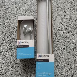 Moen Tile bar & TP Holder -Modern Chrome 