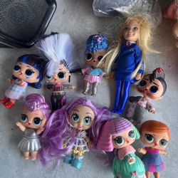 Barbie Dolls LOL Dolls Lot 