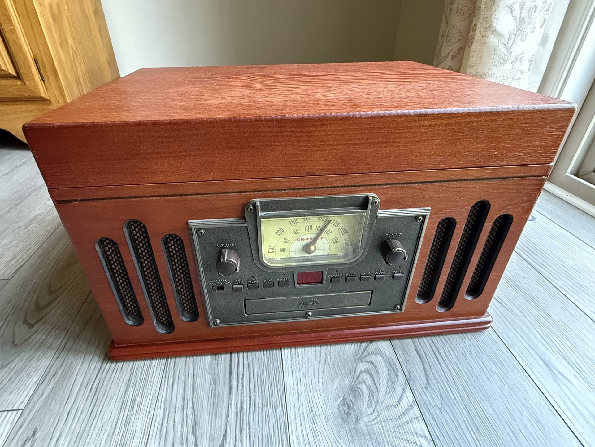 Crosley Musician Entertainment Center AM/FM Radio, CD, Cassette And Record Player