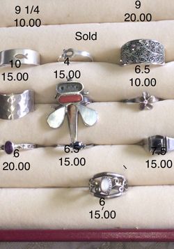 More sterling rings!