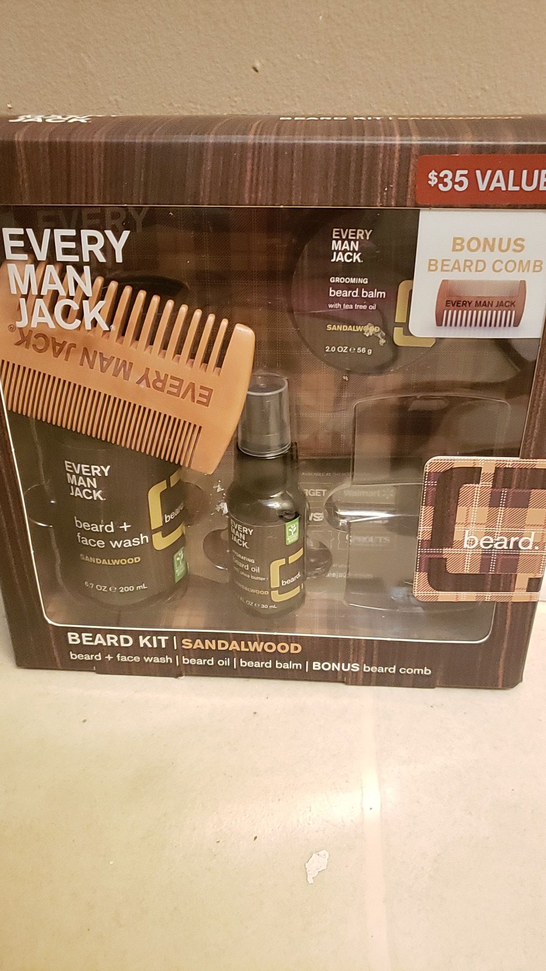 Every Man Jack beard kit Sandalwood