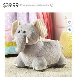 Animal Plush Chair Elephant 23” Kellytoy