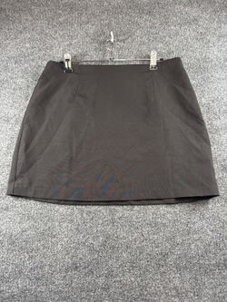 Womens L Black Dress Pants Straight Leg Pull On Career Casual Trousers